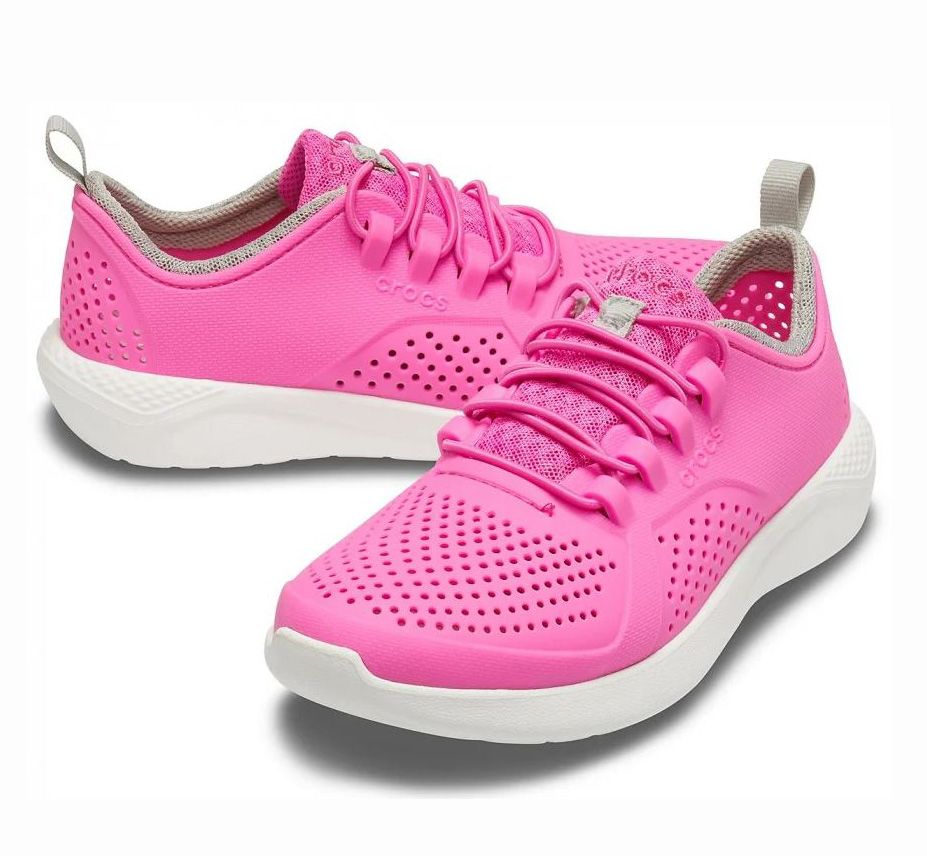 ᐈ Crocs LiteRide Pacer кроссовки детские розовые, оригинал - купить в ...